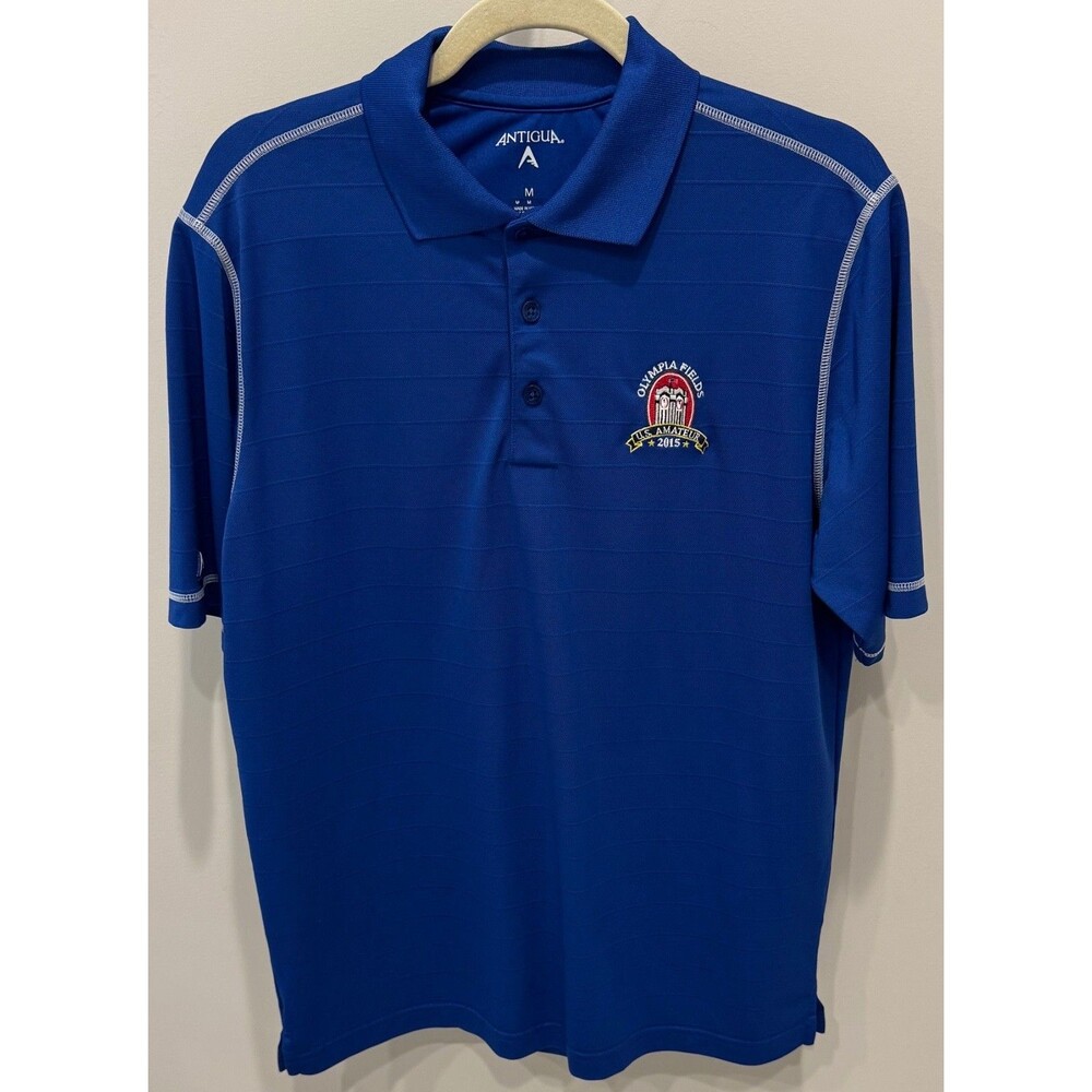 Olympia Fields Country Club - Antigua Golf Shirt - Men's Size Medium - Blue